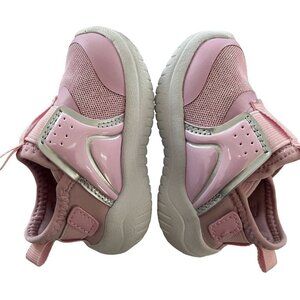 BABY Girl Sparkly Athletic‎ Shoes Sneakers Buckle Pink Size 3